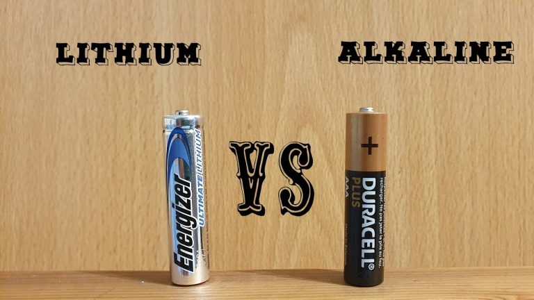 Lithium Ion Battery Vs Alkaline